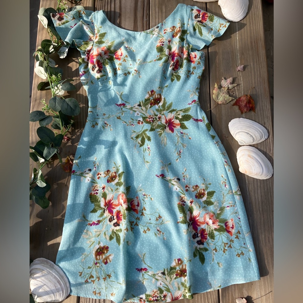 Vintage Style Floral Dress